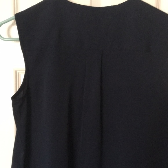 Tommy Hilfiger sleeveless navy blouse - Picture 3 of 5